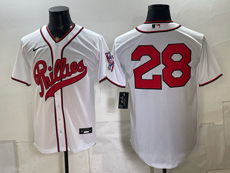 Men 2026 Philadelphia Phillies #28 white Game Nike MLB Jersey 082300->philadelphia phillies->MLB Jersey